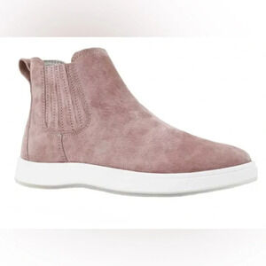 Aureus Women's Andrea  Chelsea Sneaker Pink Suede leather Ankle Boot Sz 7